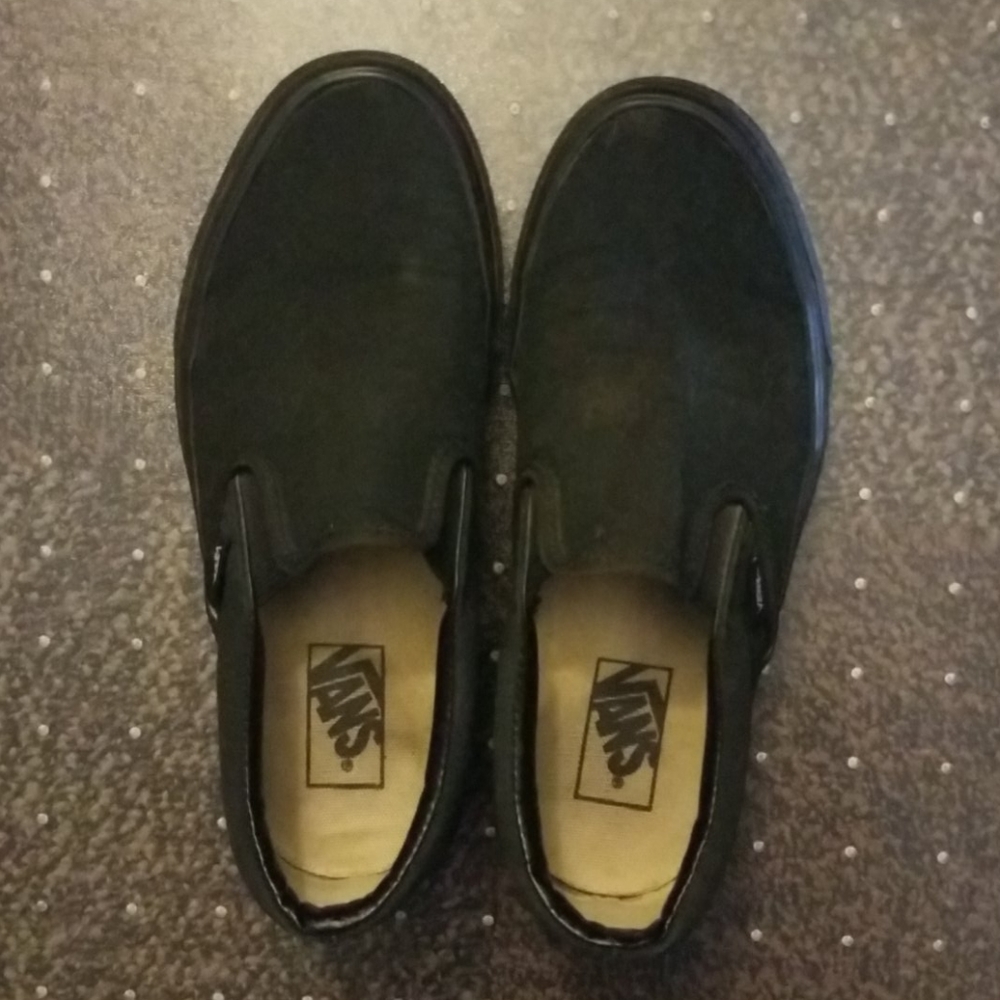 Black Slip-Ons